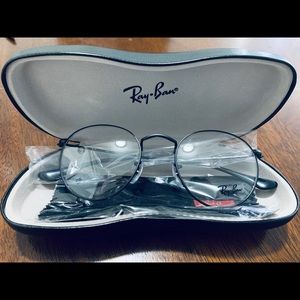 Ray Ban round frame eyeglasses, Black Matte metal